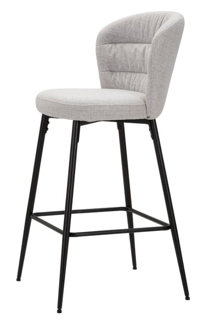 Banco Bar Losanna Grigio Conjunto 2 Un. Cm 52x59x108