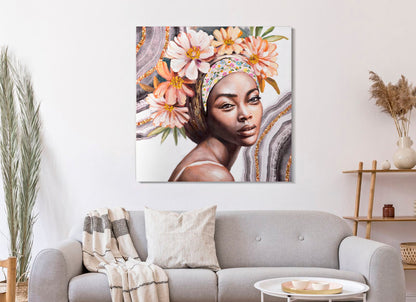 Pintura Sobre Tela Naomi -A- Cm 100x3x100