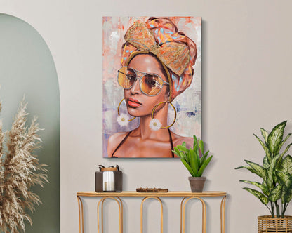 Pintura Sobre Tela Jennifer -B- Cm 70x3x100