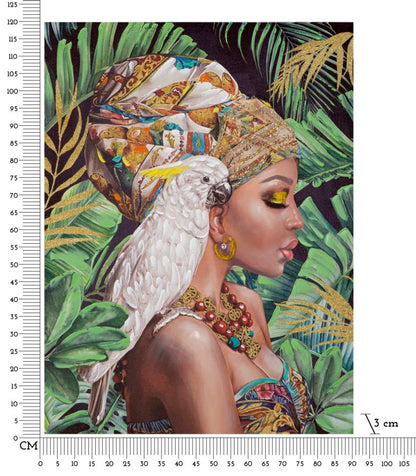 Pintura Sobre Tela Kloe Verticale Cm 90x3x120