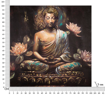 Pintura Sobre Tela Buda -A- Cm 100x3x100