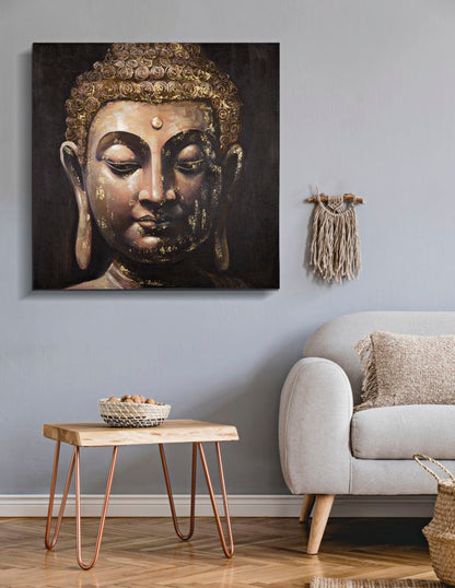 Pintura Sobre Tela Buda -B- Cm 100x3x100