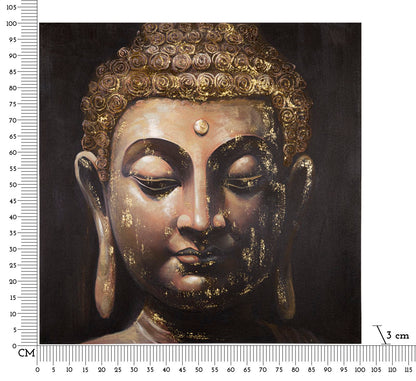 Pintura Sobre Tela Buda -B- Cm 100x3x100