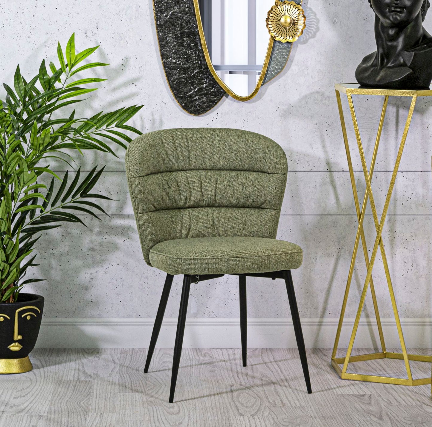 Cadeira Losanna Verde Conjunto 2 Un. Cm 58x60,5x85