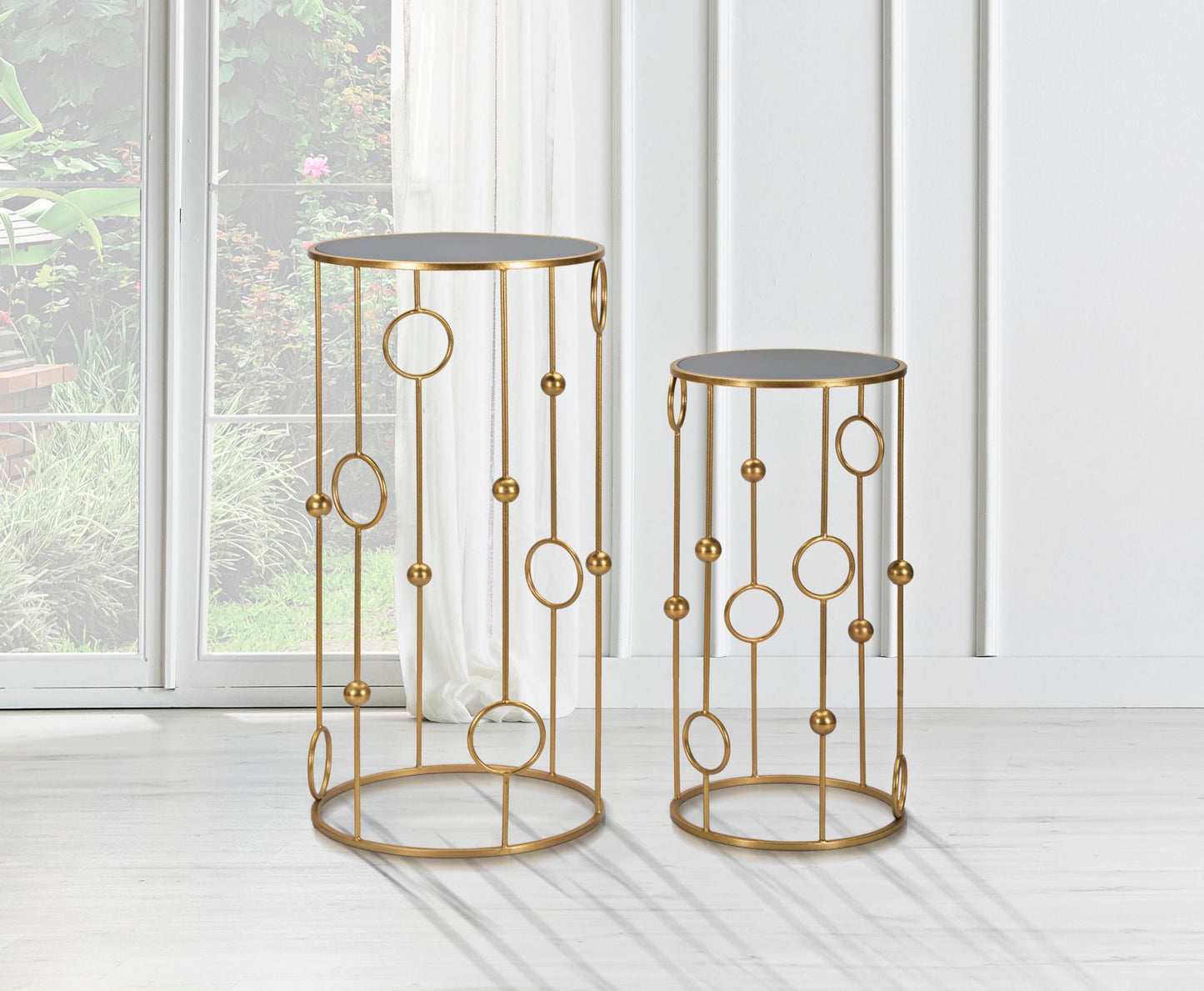 Mesa Auxiliar Cage Par Cm ø 50x100-40x80