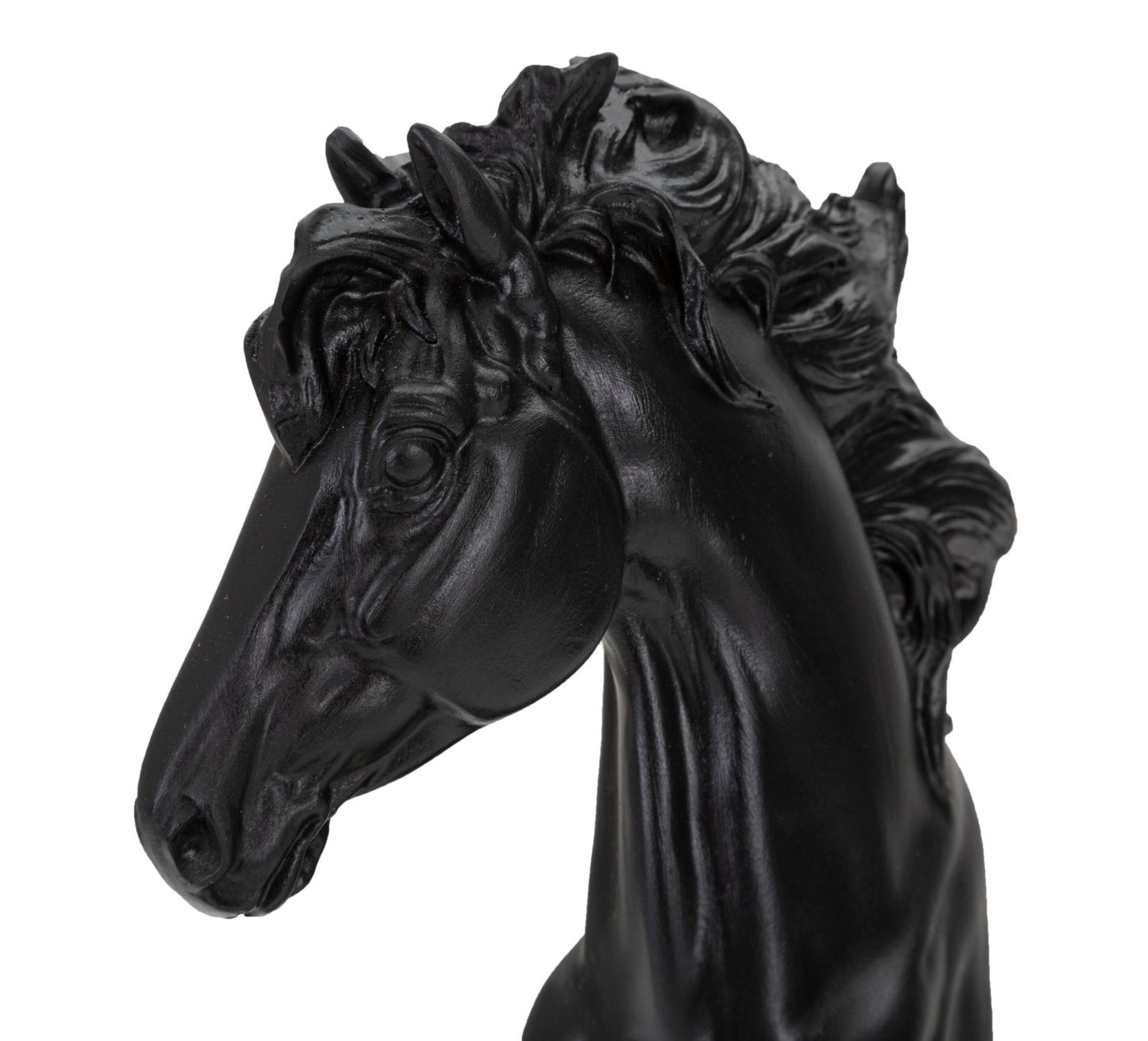 Cavalo Preto E Dourado Cm 14x11x27