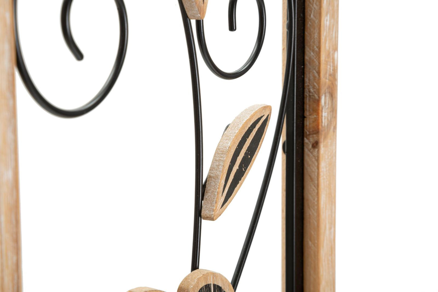 Painel em Ferro E Madeira Koman -A- Cm 26x2,5x60