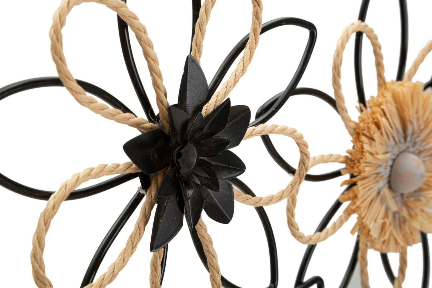 Pannelo em Ferro E Raffia Flow Cm 60x4x35