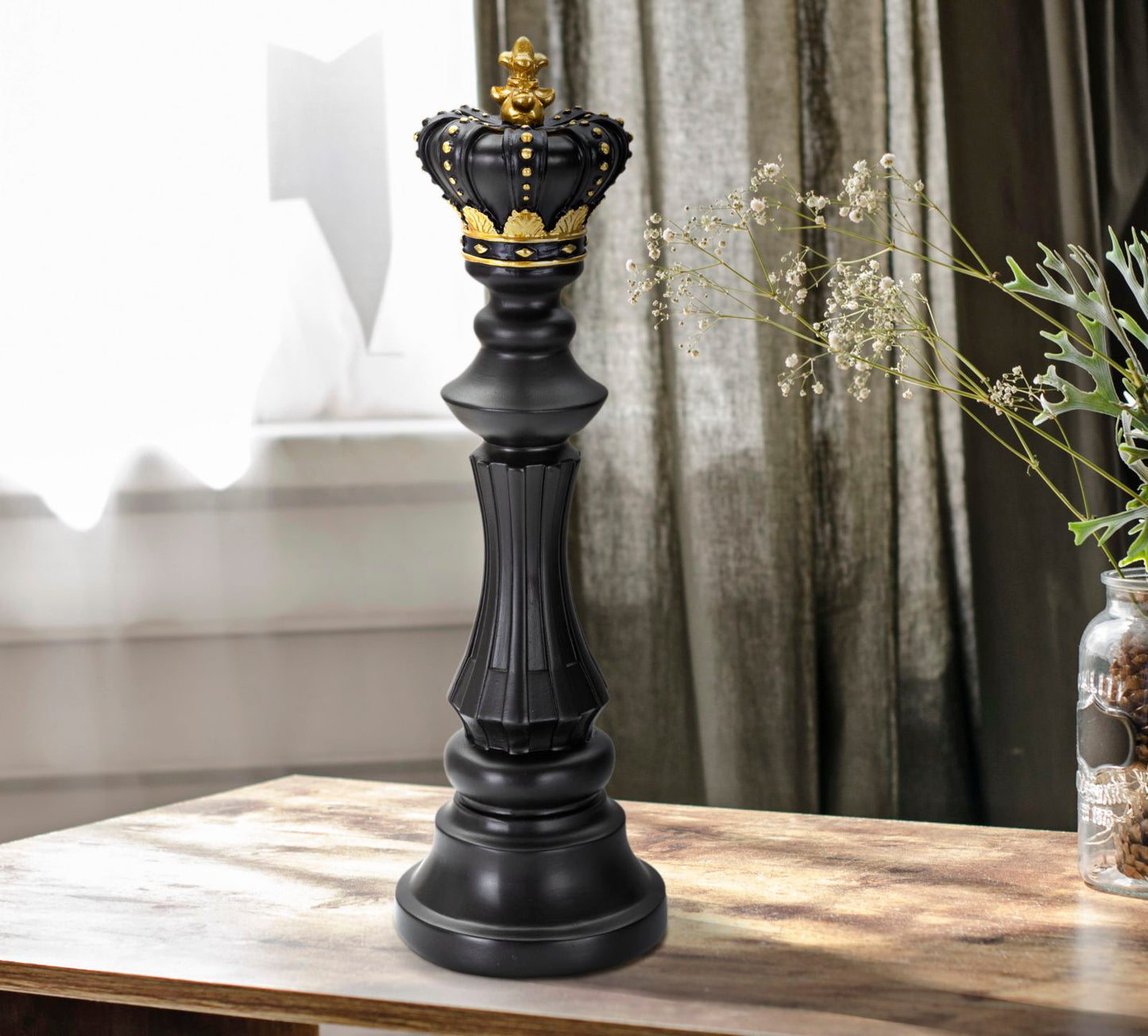 Rei Preto E Dourado Cm ø 13x40,5