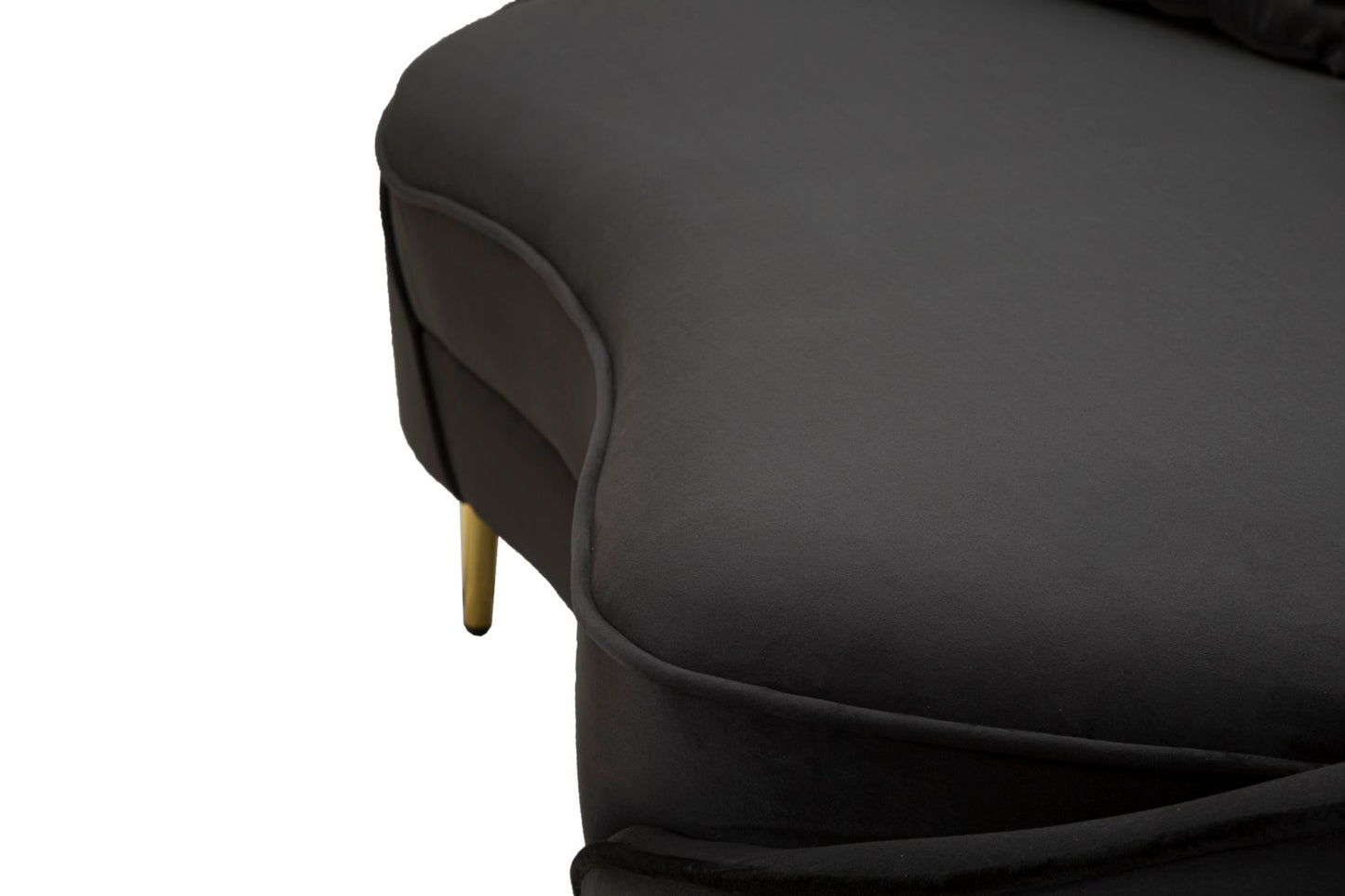 Sofá 3 lugares Oslo com Cuscini Preto Cm 185x84x68