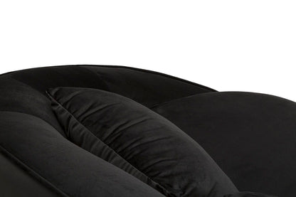 Sofá 3 lugares Oslo com Cuscini Preto Cm 185x84x68
