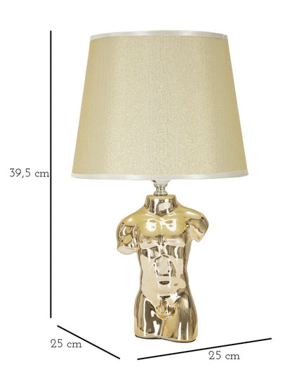 Candeeiro de Mesa de Cabeceira Glam Homem Cm 25x42,5
