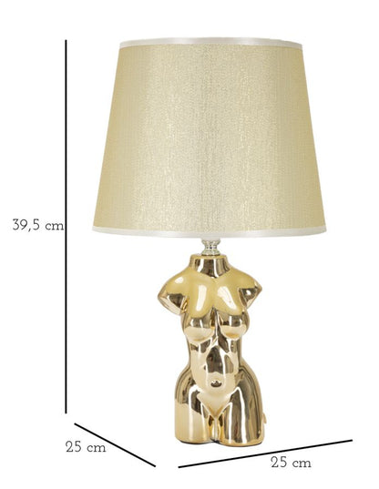 Candeeiro de Mesa de Cabeceira Glam Mulher Cm ø 25x39,5