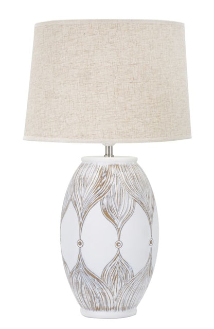 Candeeiro de Mesa Resina Ovale Atene Cm ø 38x67