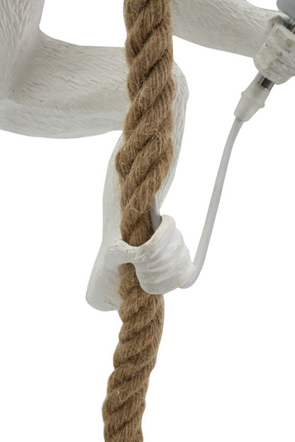 Candeeiro de Teto Monkey Branco Cm ø 27x32x60