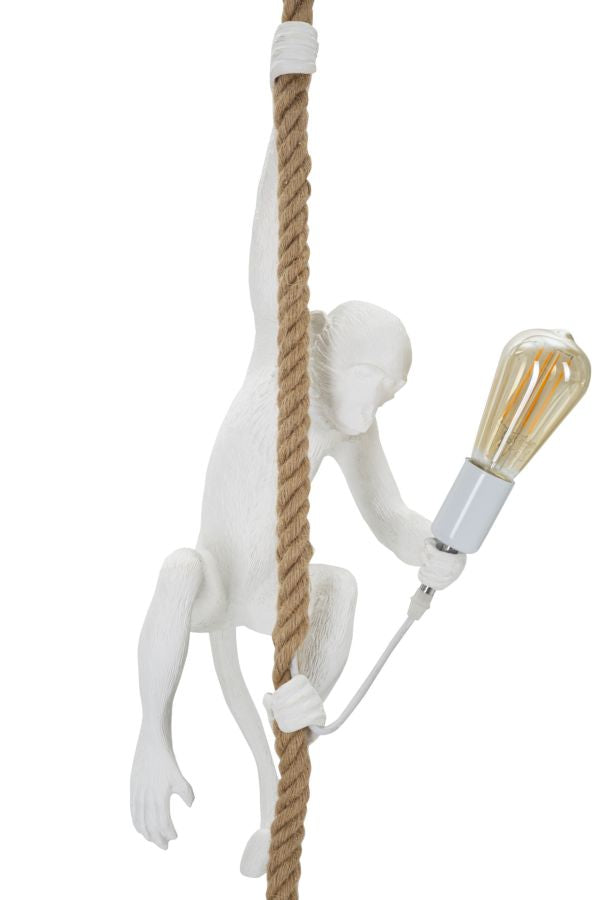 Candeeiro de Teto Monkey Branco Cm ø 27x32x60
