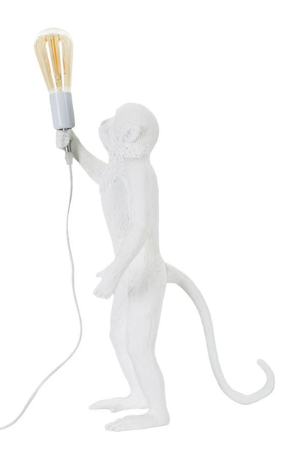 Candeeiro de Mesa Monkey Branco Cm ø 26x34x55