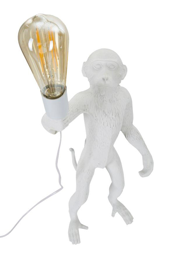 Candeeiro de Mesa Monkey Branco Cm ø 26x34x55