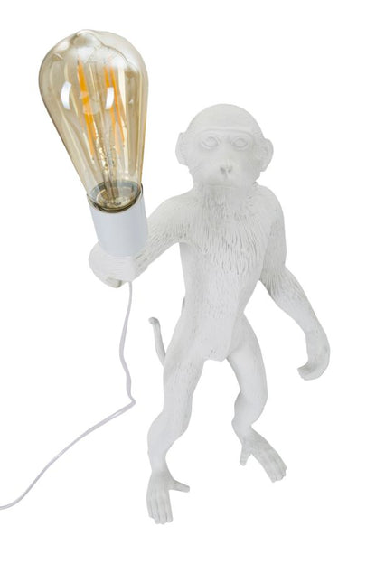 Candeeiro de Mesa Monkey Branco Cm ø 26x34x55
