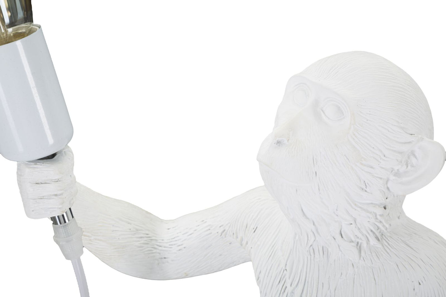 Candeeiro de Mesa Monkey Branco Cm ø 26x34x55