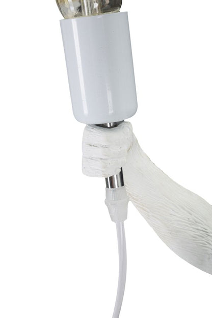Candeeiro de Mesa Monkey Branco Cm ø 26x34x55