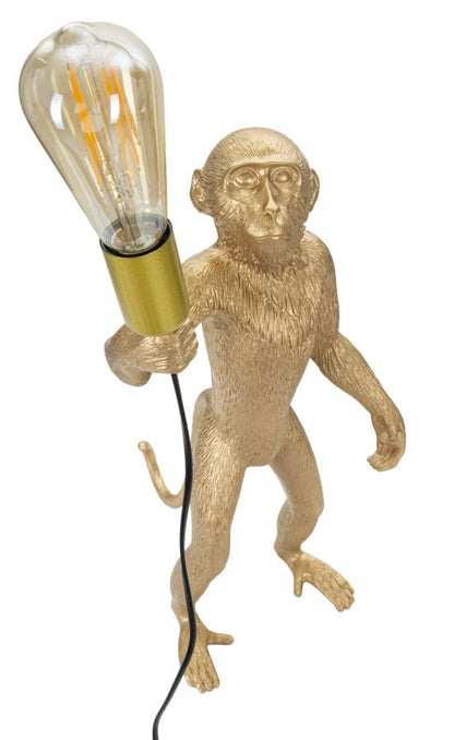 Candeeiro de Mesa Monkey Dourado Cm ø 26x34x55