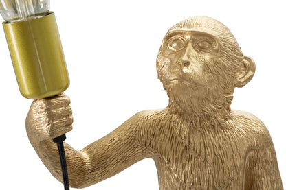 Candeeiro de Mesa Monkey Dourado Cm ø 26x34x55