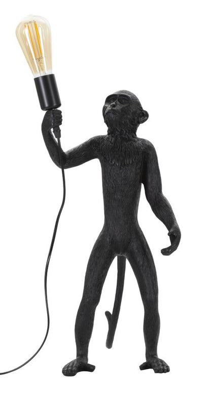 Candeeiro de Mesa Monkey Preto Cm ø 26x34x55