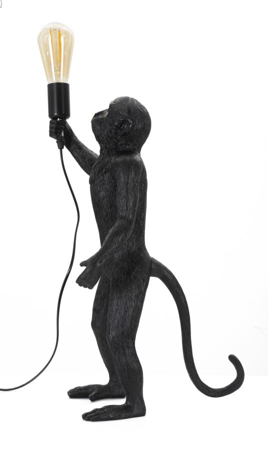 Candeeiro de Mesa Monkey Preto Cm ø 26x34x55