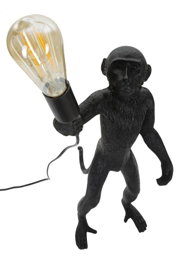 Candeeiro de Mesa Monkey Preto Cm ø 26x34x55