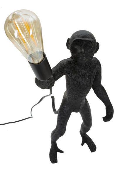 Candeeiro de Mesa Monkey Preto Cm ø 26x34x55