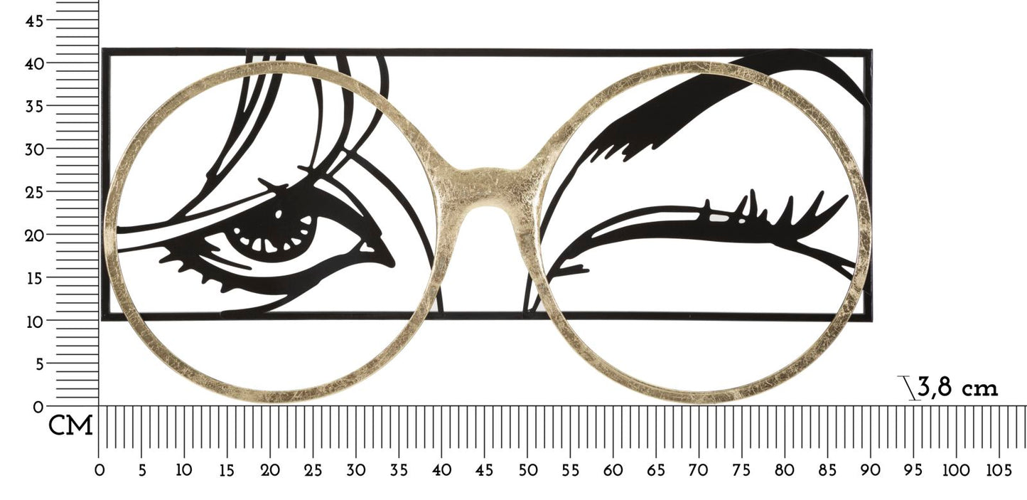 Painel em Ferro Eyewear Cm 89,5x3,8x41,3