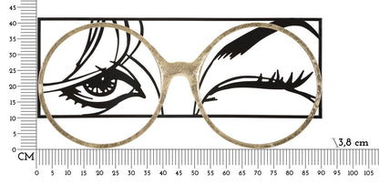Painel em Ferro Eyewear Cm 89,5x3,8x41,3