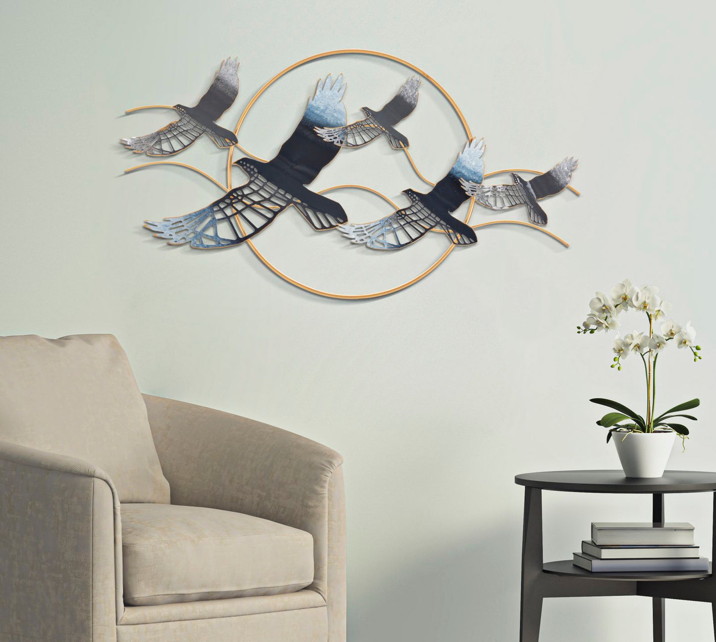 Painel em Ferro Bird Cm 91x7x50