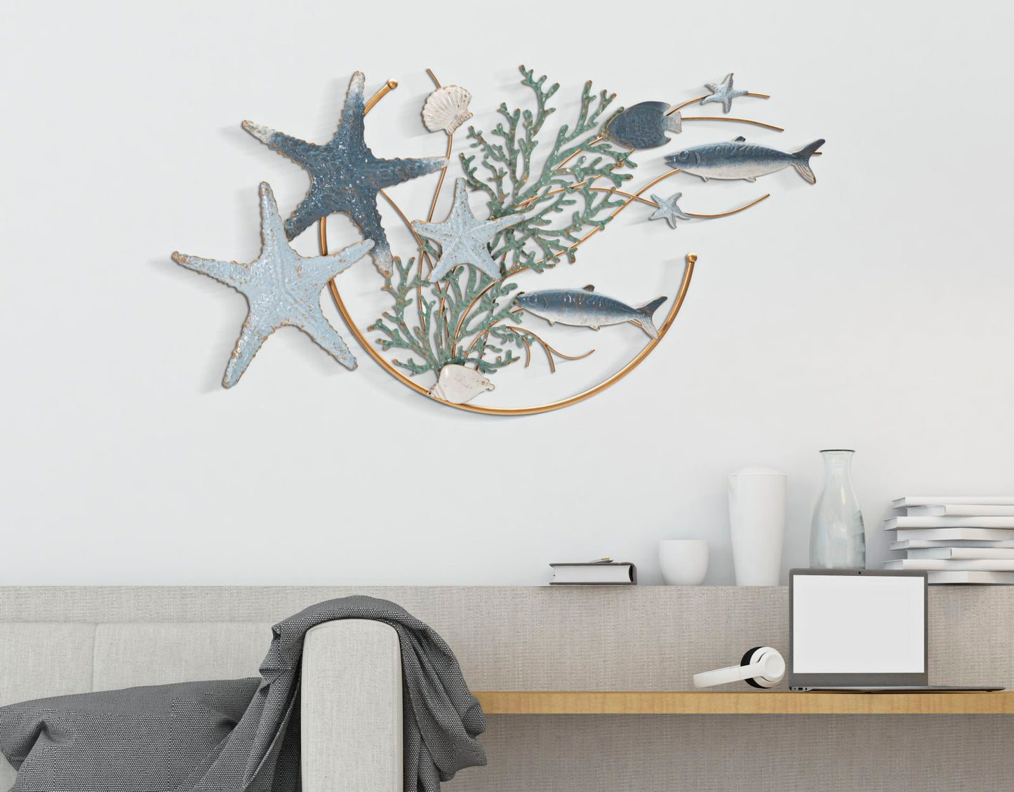 Painel em Ferro Estrela Marina Cm 95,3x5x53,3