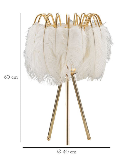 Candeeiro de Mesa Feather Stand Cm ø 40x60