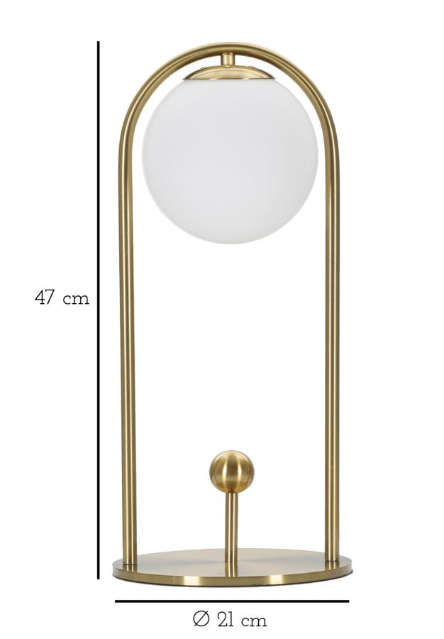 Candeeiro de Mesa Glamy Arc -A- Cm ø 21x47