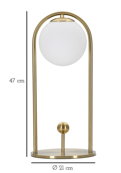 Candeeiro de Mesa Glamy Arc -A- Cm ø 21x47