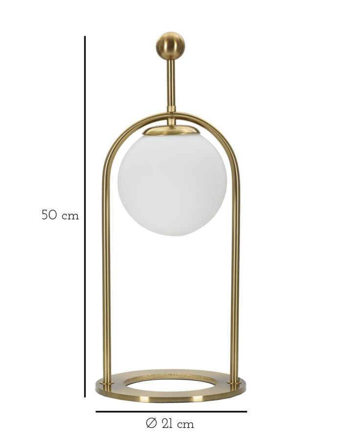 Candeeiro de Mesa Glamy Arc -B- Cm ø 21x50