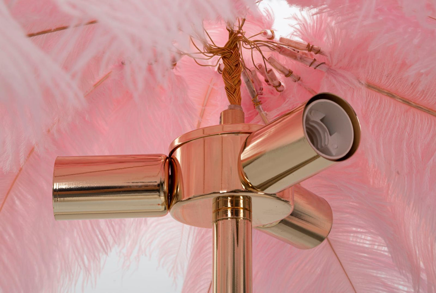Candeeiro de Pé Palmeira Rosa Cm ø 55x160