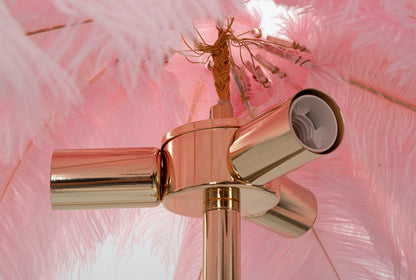 Candeeiro de Pé Palmeira Rosa Cm ø 55x160
