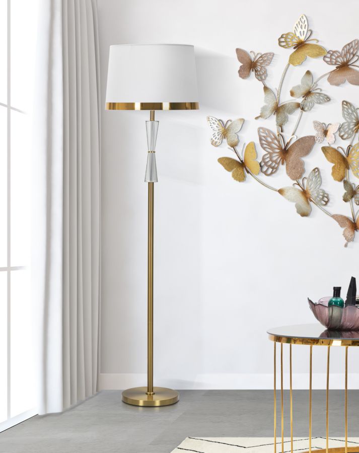 Candeeiro de Pé Cristal Cm ø 40x153