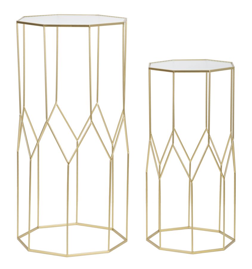 Mesa para telefone New Glass Par Cm 50x46x100-40x37x80