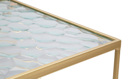 Mesas Auxiliares Glassy Par Cm 31,5x31,5x68-28x28x64
