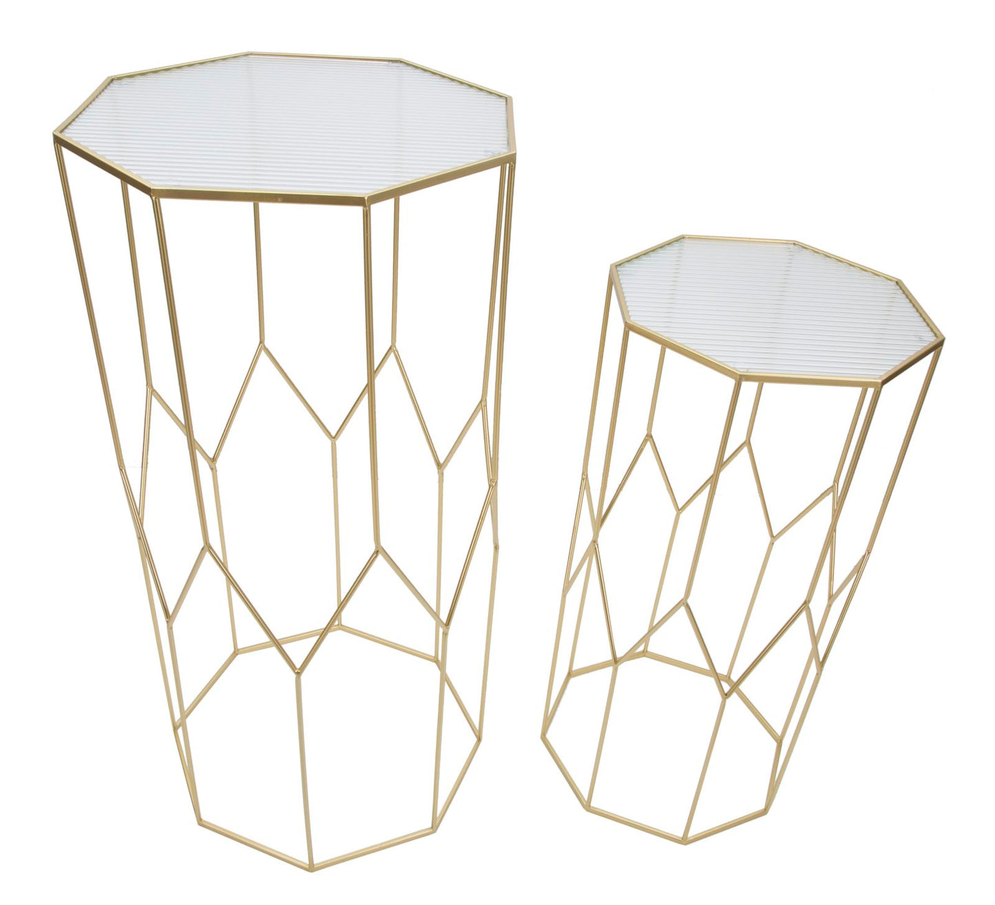 Mesa para telefone New Glass Par Cm 50x46x100-40x37x80