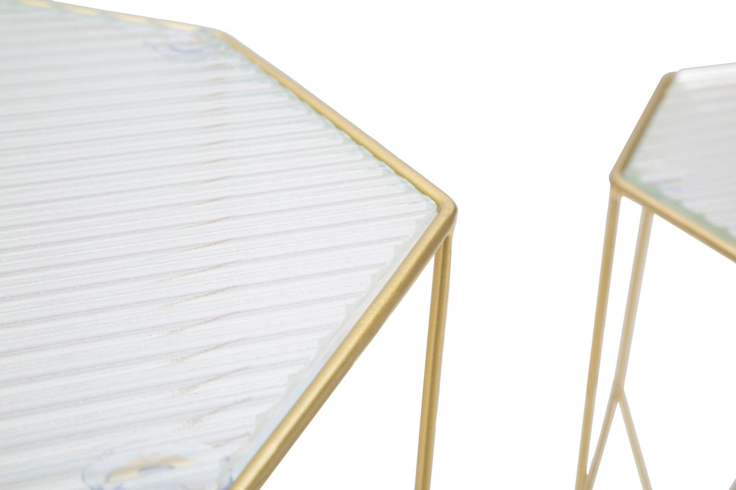 Mesas Auxiliares New Glass Par Cm ø 37x47-31x42