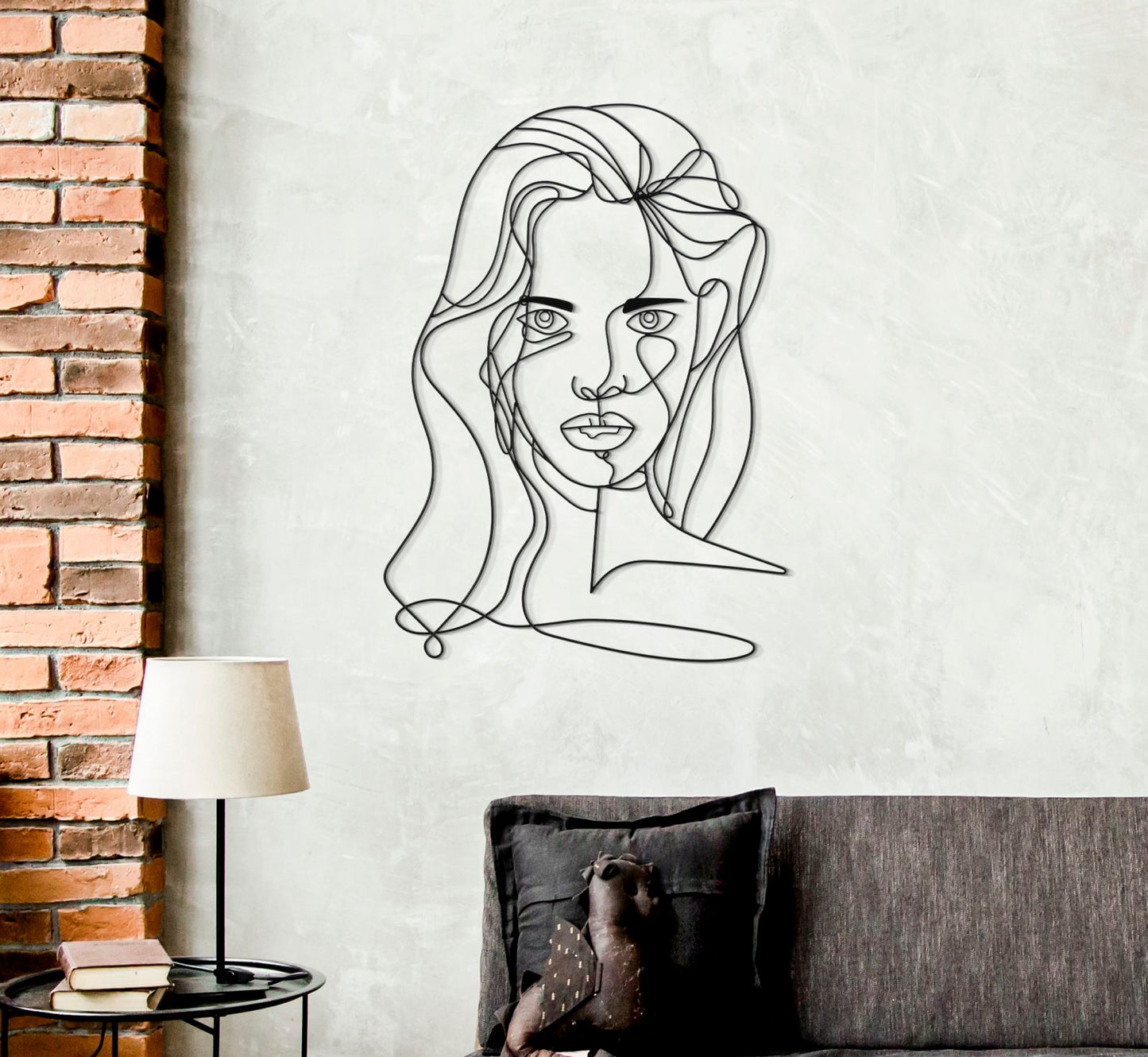 Painel de Parede Rosto Cm 57,5x1,3x80