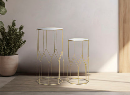 Mesa para telefone New Glass Par Cm 50x46x100-40x37x80