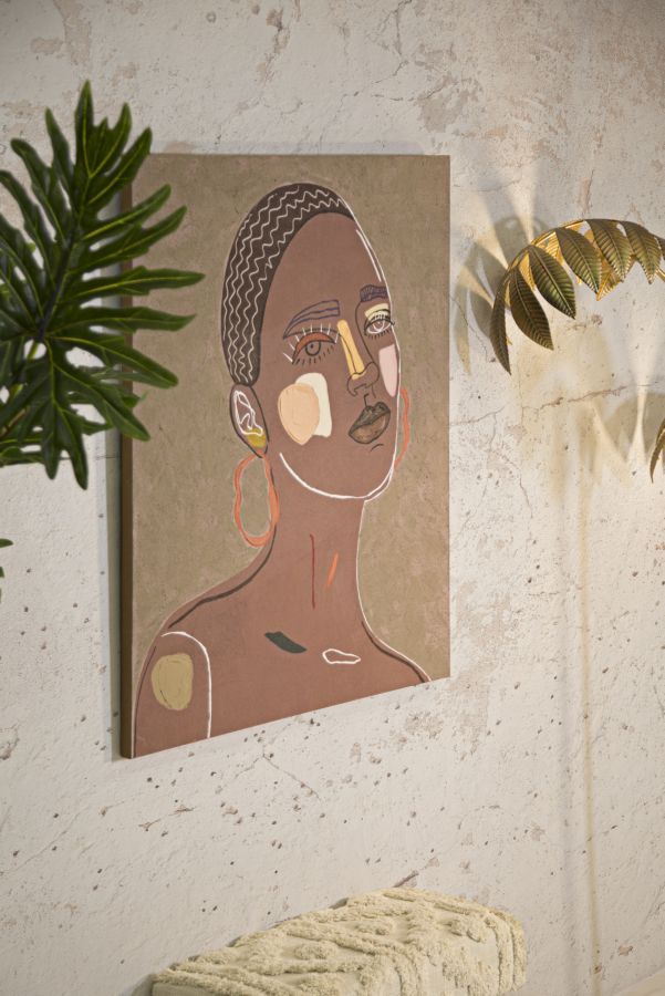 Pintura Sobre Tela Tribal -A- Cm 80x2,8x100