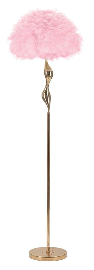 Candeeiro de Pé Slim Rosa Cm ø 50x165